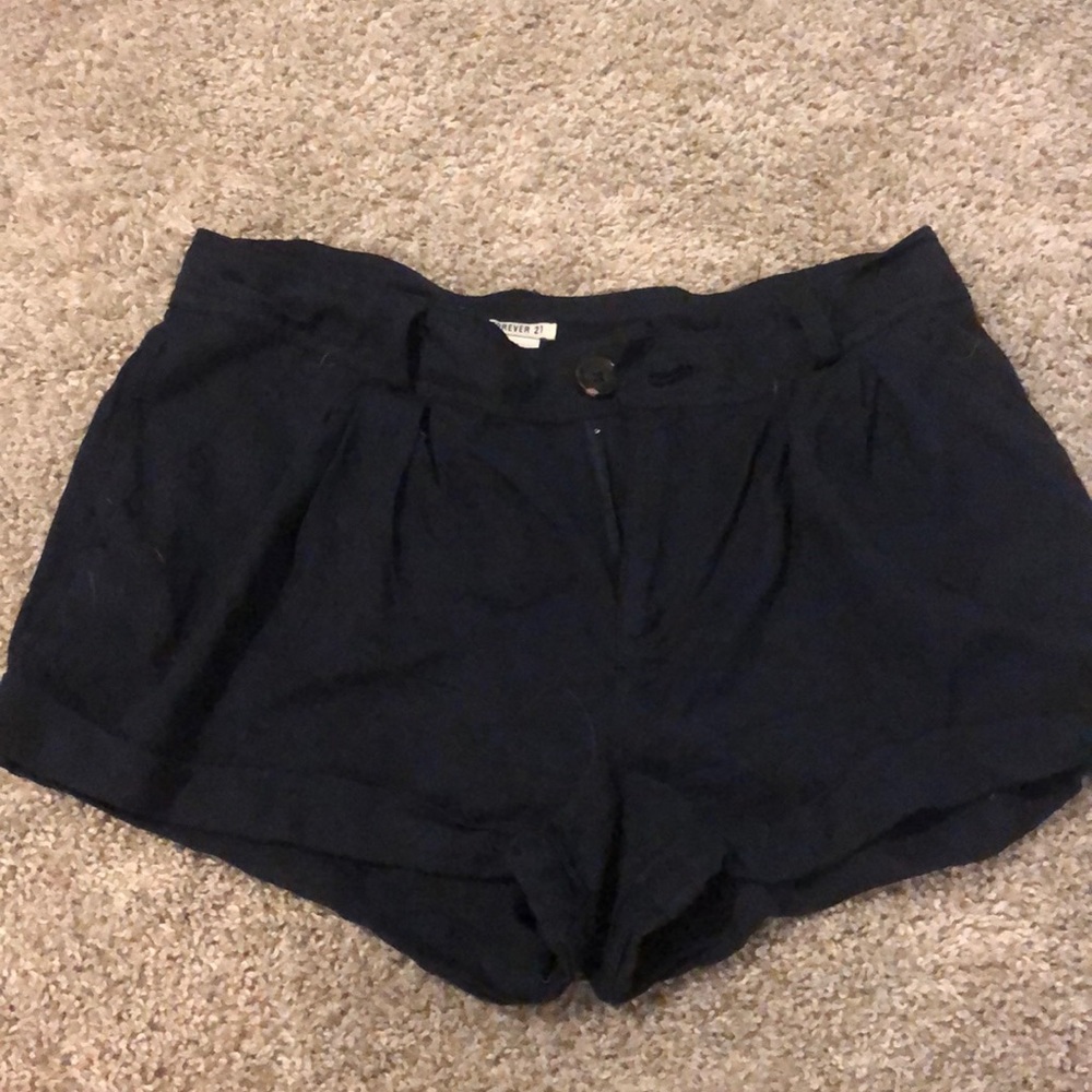 forever21 navy shorts- size 26